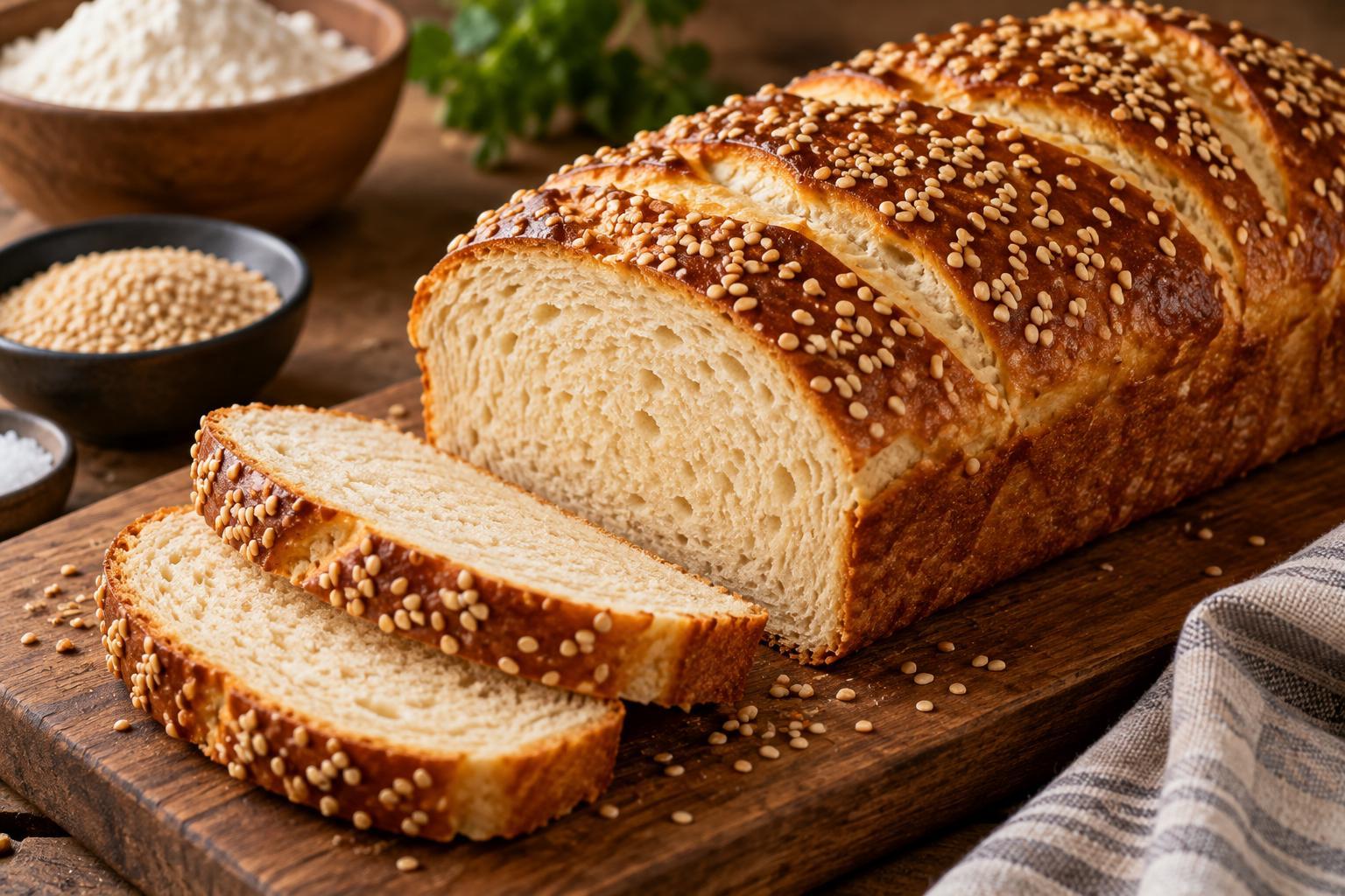 Laugenbrot mit Sesam