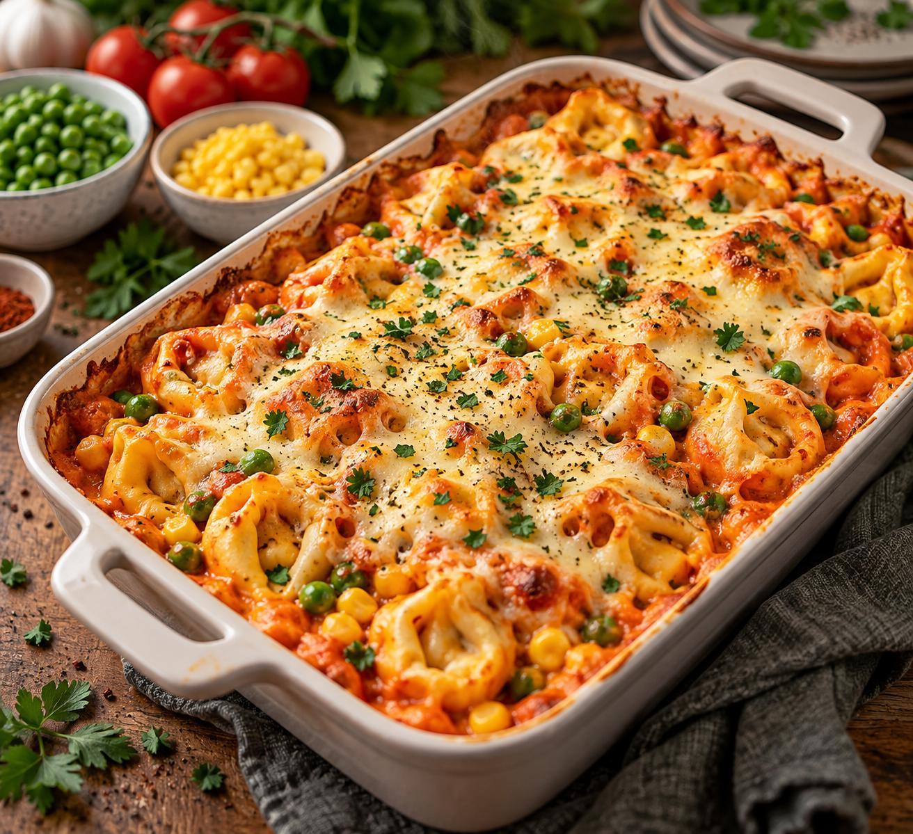 Blitzschneller Tortelliniauflauf